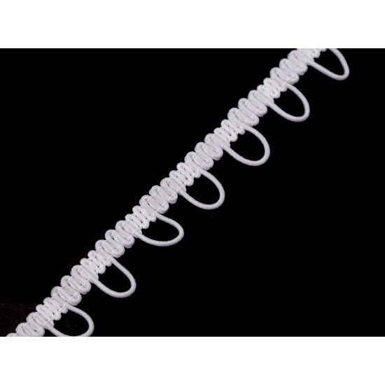 Bandă cu butoniere elastice, lățime 15 mm - Ecru (3 Metri) Bandă cu butoniere elastice, lățime 15 mm - Ecru (3 Metri)