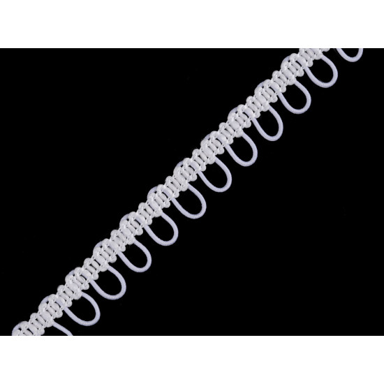 Bandă cu butoniere elastice, lățime 15 mm - Ecru (3 Metri) Bandă cu butoniere elastice, lățime 15 mm - Ecru (3 Metri)