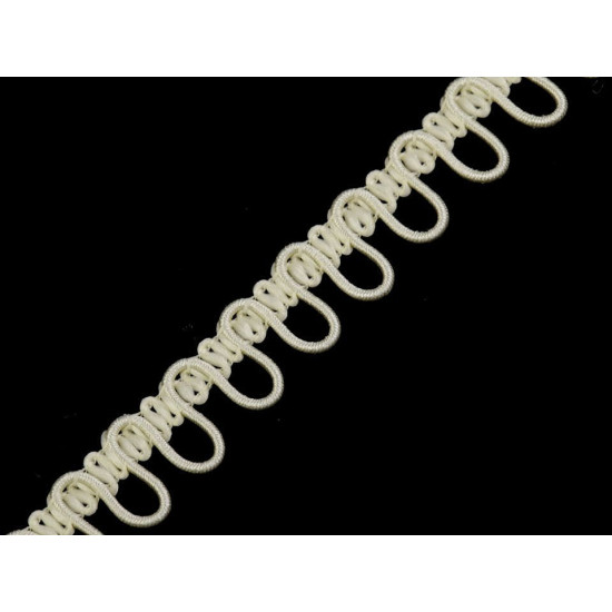 Bandă cu butoniere elastice, lățime 15 mm - Ecru (3 Metri) Bandă cu butoniere elastice, lățime 15 mm - Ecru (3 Metri)