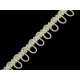 Bandă cu butoniere elastice, lățime 15 mm - Ecru (3 Metri) Bandă cu butoniere elastice, lățime 15 mm - Ecru (3 Metri)