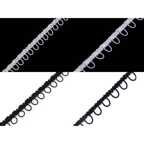 Bandă cu butoniere elastice, lățime 15 mm - Ecru (3 Metri) Bandă cu butoniere elastice, lățime 15 mm - Ecru (3 Metri)