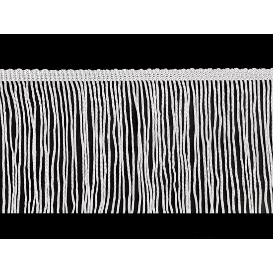 Fransen breite 12,5 cm - Schwarz (1 Meter) Fransen breite 12,5 cm - Schwarz (1 Meter)