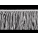 Fransen breite 12,5 cm - Schwarz (1 Meter) Fransen breite 12,5 cm - Schwarz (1 Meter)