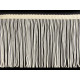 Fransen breite 12,5 cm - Schwarz (1 Meter) Fransen breite 12,5 cm - Schwarz (1 Meter)