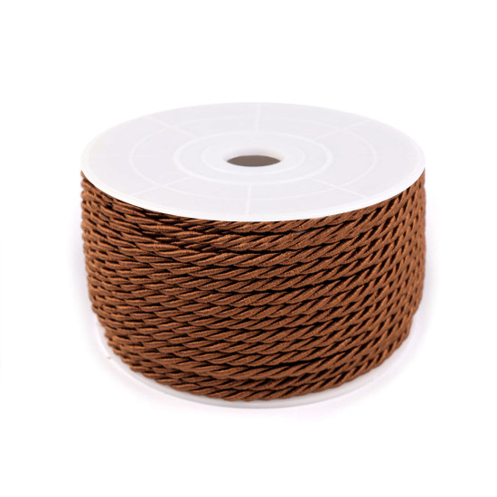 Twisted cord / string ø3 mm - Black (20 Meters) Twisted cord / string ø3 mm - Black (20 Meters)