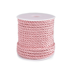 Twisted cord / string ø5 mm - Powder (20 Meters)