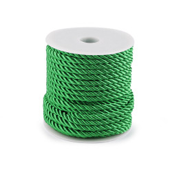 Twisted cord / string ø5 mm - Green (20 Meters)