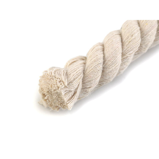 Twisted cotton cord / rope ø18 mm, macrame - Ecru light (10 Meters) Twisted cotton cord / rope ø18 mm, macrame - Ecru light (10 Meters)