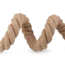 Twisted cotton cord / rope ø20 mm, macrame - Natural burlap (1 Meter)