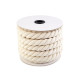Twisted cotton cord / rope ø20 mm, macrame - Natural burlap (1 Meter) Twisted cotton cord / rope ø20 mm, macrame - Natural burlap (1 Meter)