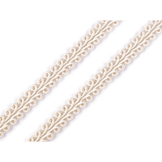 Gimp braid trim width 8 mm - Silver (75 Meters) Gimp braid trim width 8 mm - Silver (75 Meters)