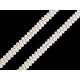 Gimp braid trim width 8 mm - Silver (75 Meters) Gimp braid trim width 8 mm - Silver (75 Meters)