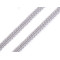 Bordino di passamaneria intrecciato, larghezza: 8 mm - Argento (25 Metri)