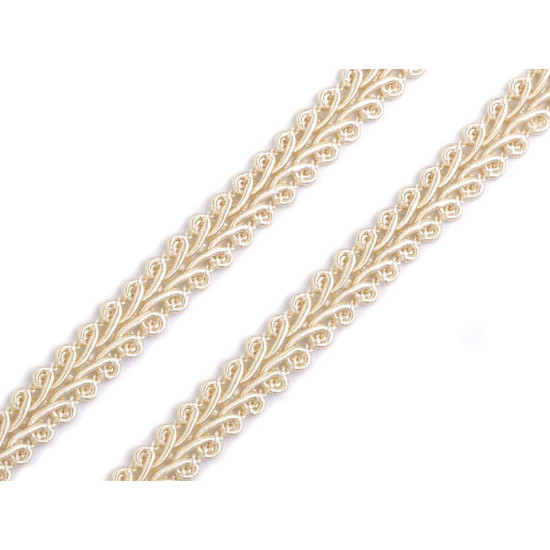 Gimp braid trim width 8 mm - Silver (75 Meters) Gimp braid trim width 8 mm - Silver (75 Meters)