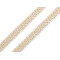 Bordino di passamaneria intrecciato, larghezza: 8 mm - Crema (25 Metri)