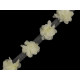 Chiffon flower trim on tulle width 60 mm - Cream lightest (9 Meters) Chiffon flower trim on tulle width 60 mm - Cream lightest (9 Meters)