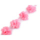 Chiffon flower trim on tulle width 60 mm - Cream lightest (9 Meters) Chiffon flower trim on tulle width 60 mm - Cream lightest (9 Meters)