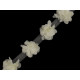 Chiffon flower trim on tulle width 60 mm - Cream lightest (9 Meters) Chiffon flower trim on tulle width 60 mm - Cream lightest (9 Meters)