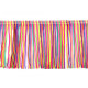 Bordo con frange, larghezza: 14 cm, neon - Multicolore (9 Metri) Bordo con frange, larghezza: 14 cm, neon - Multicolore (9 Metri)