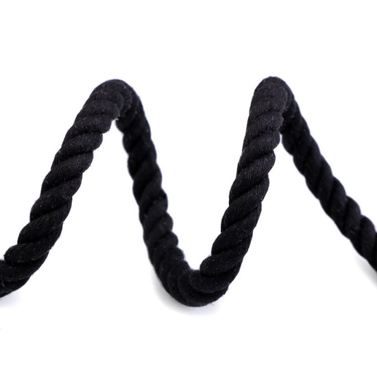 Bavlnená šnúra krútená ø10 mm tuhá, macrame - Biela (1 Meter) Bavlnená šnúra krútená ø10 mm tuhá, macrame - Biela (1 Meter)