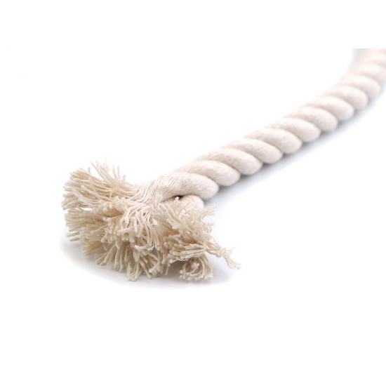 Bavlnená šnúra krútená ø10 mm tuhá, macrame - Biela (1 Meter) Bavlnená šnúra krútená ø10 mm tuhá, macrame - Biela (1 Meter)