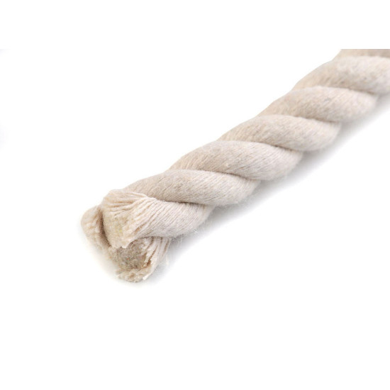 Bavlnená šnúra krútená ø10 mm tuhá, macrame - Biela (1 Meter) Bavlnená šnúra krútená ø10 mm tuhá, macrame - Biela (1 Meter)
