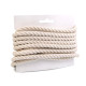 Bavlnená šnúra krútená ø10 mm tuhá, macrame - Biela (1 Meter) Bavlnená šnúra krútená ø10 mm tuhá, macrame - Biela (1 Meter)