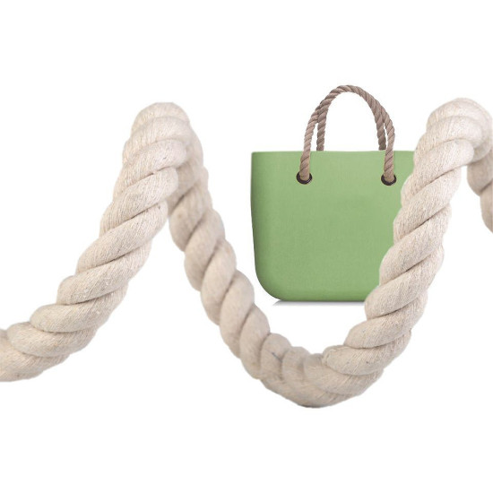 Twisted cotton cord / rope ø14 mm, macrame - Ecru light (5 Meters) Twisted cotton cord / rope ø14 mm, macrame - Ecru light (5 Meters)
