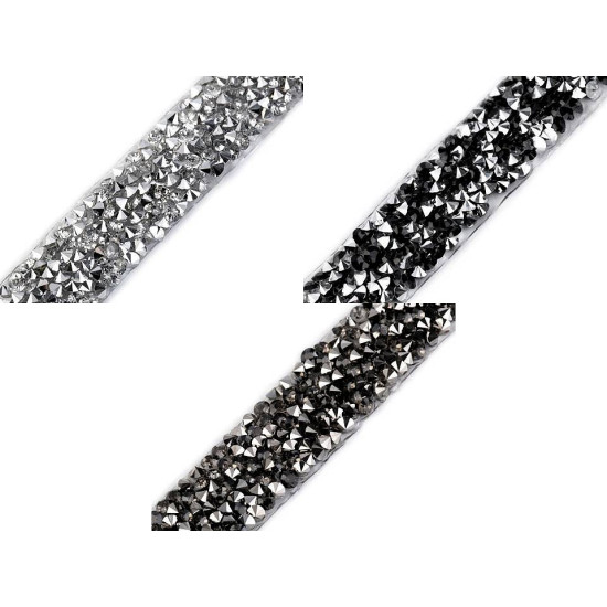 Iron on rhinestone trimming braid width 15 mm - Red (9 Meters) Iron on rhinestone trimming braid width 15 mm - Red (9 Meters)