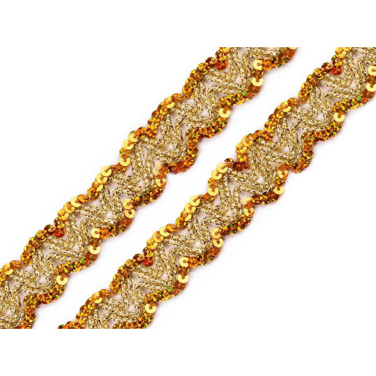 Taśma z cekinami szerokość 20 mm hologram - Srebrny (1 Metr) Taśma z cekinami szerokość 20 mm hologram - Srebrny (1 Metr)