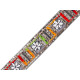 Jacquard ribbon costume trim with sequins width 45 mm velvet imitation - As pictured (1 Meter) Jacquard ribbon costume trim with sequins width 45 mm velvet imitation - As pictured (1 Meter)