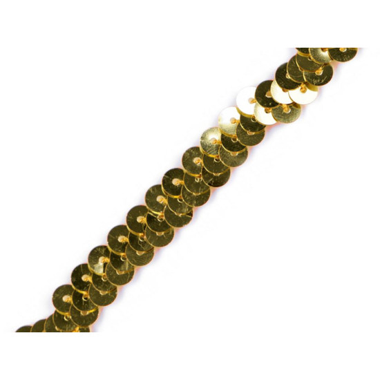 Elastic sequin trimming width 10 mm - Silver (1 Meter) Elastic sequin trimming width 10 mm - Silver (1 Meter)