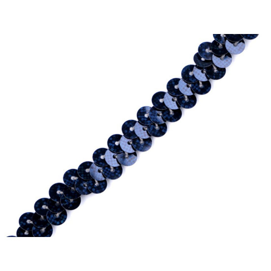 Elastic sequin trimming width 10 mm - Silver (1 Meter) Elastic sequin trimming width 10 mm - Silver (1 Meter)