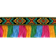 Bandă cu franjuri, motiv indian, lățime 50 mm - Multicolor (18 Metri) Bandă cu franjuri, motiv indian, lățime 50 mm - Multicolor (18 Metri)