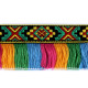 Bandă cu franjuri, motiv indian, lățime 50 mm - Multicolor (18 Metri) Bandă cu franjuri, motiv indian, lățime 50 mm - Multicolor (18 Metri)