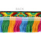 Bandă cu franjuri, motiv indian, lățime 50 mm - Multicolor (18 Metri) Bandă cu franjuri, motiv indian, lățime 50 mm - Multicolor (18 Metri)