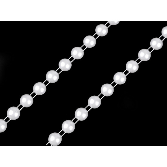 Bead trimming / garland - half-bead ø8 mm - Gold light (25 Meters)