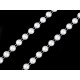Bead trimming / garland - half-bead ø8 mm - Gold light (25 Meters)