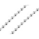 Bead trimming / garland - half-bead ø8 mm - Gold light (25 Meters)