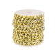 Bead trimming / garland - half-bead ø8 mm - Gold light (25 Meters)
