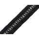 Clothing braid with rhinestones and chain width 15 mm - Black (1 Meter) Clothing braid with rhinestones and chain width 15 mm - Black (1 Meter)