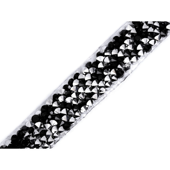 Iron-on rhinestone trimming width 12 mm - Multicolor (27 Meters) Iron-on rhinestone trimming width 12 mm - Multicolor (27 Meters)