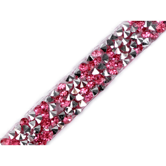 Iron-on rhinestone trimming width 12 mm - Multicolor (27 Meters) Iron-on rhinestone trimming width 12 mm - Multicolor (27 Meters)