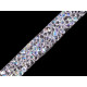 Iron-on rhinestone trimming width 12 mm - Multicolor (27 Meters) Iron-on rhinestone trimming width 12 mm - Multicolor (27 Meters)