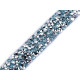 Iron-on rhinestone trimming width 12 mm - Multicolor (27 Meters) Iron-on rhinestone trimming width 12 mm - Multicolor (27 Meters)