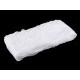 Embroidered trim on organza width 12.5 cm - White (1 Meter) Embroidered trim on organza width 12.5 cm - White (1 Meter)
