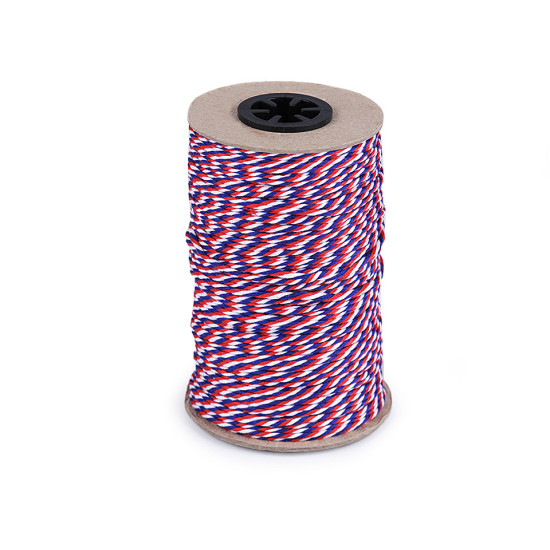 Tricolor combined string cord ø2 mm - As pictured (200 Meters)