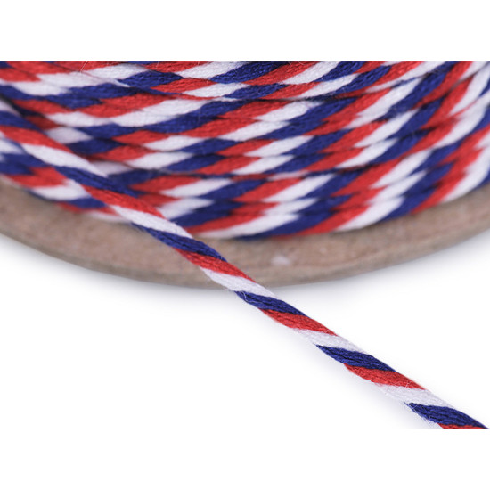 Tricolor combined string cord ø2 mm - As pictured (200 Meters)