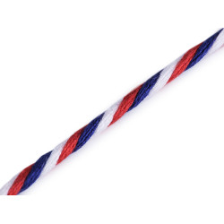 Tricolor combined string cord ø2 mm - As pictured (100 Meters)