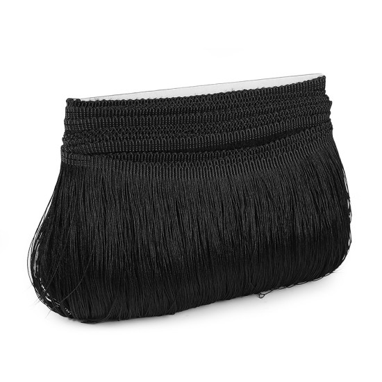 Fringe - shiny, dense, width 15.5 cm - Gold lt. (9 Meters) Fringe - shiny, dense, width 15.5 cm - Gold lt. (9 Meters)